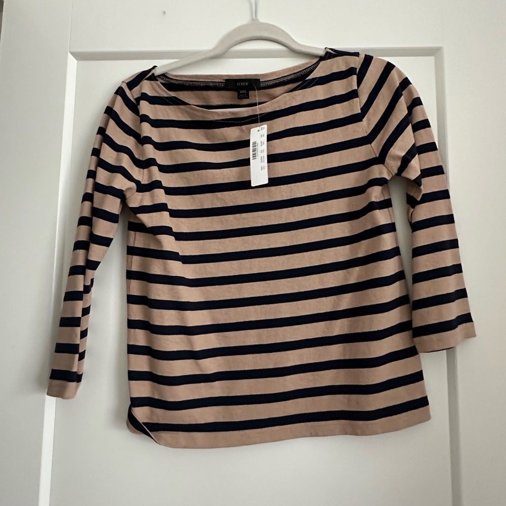 J Crew striped boatneck shirt